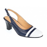 Marimea 37, 39 Pantofi dama decupati din piele naturala - Model elegant cu toc 7cm - S301ABL